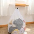 1 pz/3 pz sacchetto della biancheria della maglia con coulisse, reggiseno biancheria intima prodotti per la pulizia della casa accessori per la cura del bucato Bianco image 3