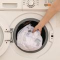 1 peça/3 peças saco de lavanderia de malha com cordão, sutiã produtos de roupas íntimas ferramentas de limpeza doméstica acessórios cuidados de lavagem de roupa Branco image 4