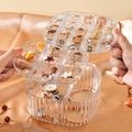Clear Acrylic Jewelry Organizer Box Portable Multi-layer Large-capacity Storage Box for Earrings Necklace Bracelet Ring Jewelry White