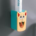 Espremedor de pasta de dente automático dispensador de pasta de dente de montagem na parede para crianças acessórios de banheiro Verde image 3
