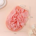 2 In 1 Exfoliating Mitts Towels Bath Pouf Mesh Brushes Bath Bathroom Accessories Pink image 1
