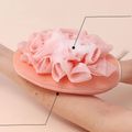2 In 1 Exfoliating Mitts Towels Bath Pouf Mesh Brushes Bath Bathroom Accessories Pink image 4