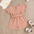Toddler Girl Casual Solid Jumpsuit Pink image 3