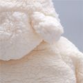 Bebé Unissexo Com capuz Urso Casual Manga comprida Macacão Branco image 4