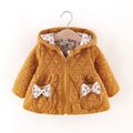 Yellow Diamond Quilted Long-sleeve Baby Full-zip Hoodie Outwear Yellow image 1