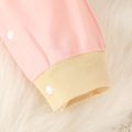 100% Cotton 2pcs Fox Print Long-sleeve Blue Baby Set Light Pink