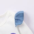 Baby Shark 3-piece Baby Girl Cotton Flounce Bodysuit and Skirt Set with Headband Blue