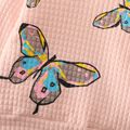 Toddler Girl Butterfly Print Bowknot Design Pink Hoodie Sweatshirt Pink