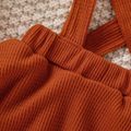 3pcs Floral Print Ruffle Decor Long-sleeve Baby Set Red image 4