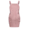 Casual Solid Maternity Strap Dress Pink