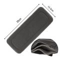 2 Pcs  Four-layer Reusable Inserts Super Absorbent Bamboo Charcoal Diaper Inserts Black image 1