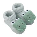 Baby/Toddler Cute 3D Animal Floral Cartoon Cotton Socks Green image 2