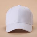 Toddler / Kid Solid Color Cap Baby Baseball Cap Outdoor White