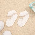 Atmungsaktive Socken aus fester Spitze für Babys / Kleinkinder weiß image 1
