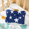 Baby Nursing Pillow Infant Newborn Sleep Support Concave Cartoon Pillow Printed Shaping Cushion Prevent Flat Head Navy