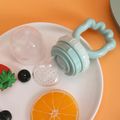 Baby Vegetable Fruit Feeder BPA Free Food Pacifier Chew Feeder Baby Silicone Pacifier Massage Gums Mint Green image 1