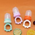 BPA Free Baby Vegetable Fruit Feeder Food Pacifier Chew Feeder Baby Silicone Pacifier Massage Gums Light Purple image 3