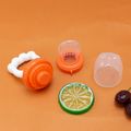 bpa free الطفل الخضار الفاكهة تغذية الغذاء هوة مضغ المغذية الطفل سيليكون هوة تدليك اللثة ضوء ارجواني image 4