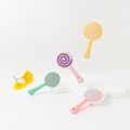 Baby Silicone Teether Lollipop Shape Teether Toys Soothe Babies Gums Teething Relief Baby Chew Toys Light Purple