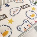 100% Cotton Diaper Changing Pad Baby Breathable Waterproof Bed Pad Washable Reusable Newborn Diapers Liners Mat White