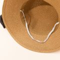 Big Bow Decor Straw Hat for Mom and Me Khaki image 4
