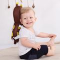 Toddler Baby Head Protection Cushion Bee Pillow Backpack for Walking Crawling Brown
