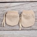 100% Cotton Baby Breathable Anti-scratch Glove Khaki image 1