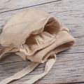 100% Cotton Baby Breathable Anti-scratch Glove Khaki image 4