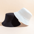 2-pack Kid Simple Solid Bucket Hat Black/White