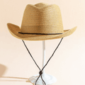 Toddler / Kid Drawstring Cowboy Straw Hat Khaki