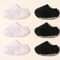 6 Paar rutschfeste Babysocken in reiner Farbe schwarz/weiß