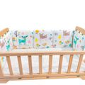 1-piece 100% Cotton Baby Crib Bumpers Liner Removable Guard Rail Padded Safety Bed Side Rail Guard Protector Multi-color