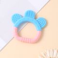 Baby Silicone Teether Toys Soothe Babies Gums Teething Relief Baby Chew Toys Easy to Grip Light Blue