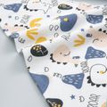 5-pack 100% Cotton Snap Button Baby Bibs Toddler Triangle Scarf Bibs for Feeding & Drooling & Teething Multi-color