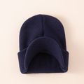 Baby / Toddler Solid Rolled Knit Cap Black image 4