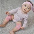 Baby / Kleinkind feste rutschfeste Kniescheiben rosa
