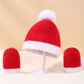 طفل / طفل صغير عيد الميلاد قبعة صغيرة وقفازات أحمر image 2