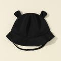 Baby / Toddler Ear Design Plain Bucket Hat Black image 4