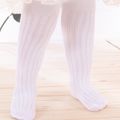 Baby White Mesh Tights Pantyhose White image 3