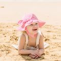 chapéu de viseira de algodão respirável para bebê/criança Rosa image 1
