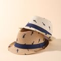 Toddler / Kid Shark Pattern Straw Hat Khaki image 4
