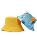 Double Sided Bucket Hat for Mom and Me Yellow image 2