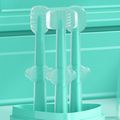 3-pack Newborn Baby Toothbrush U-shaped Brush and Tongue Scraper Turquoise image 1