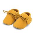 Baby / Toddler Bowknot Solid Tasseled First Walkers Shoes Yellow