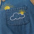 100% Cotton Baby Boy/Girl Embroidered Denim Overalls DENIMBLUE image 5