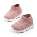 Baby / Toddler Fashionable Solid Flyknit Prewalker Athletic Shoes Pink image 1