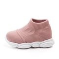 Baby / Toddler Fashionable Solid Flyknit Prewalker Athletic Shoes Pink