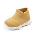 Baby / Toddler Fashionable Solid Flyknit Prewalker Athletic Shoes Yellow
