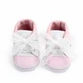 Baby / Toddler Girl Floral Embroidered Lace Bowknot Casual Prewalker Shoes White