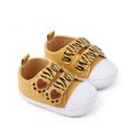 Baby / Toddler Cartoon Footprints Velcro Prewalker Shoes Yellow image 2
